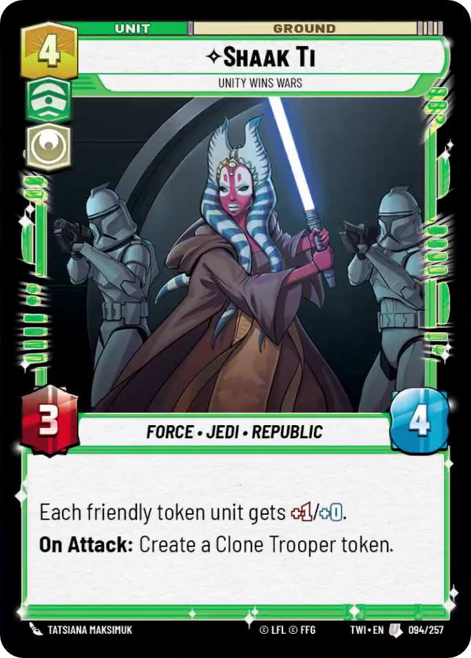 Shaak Ti card image.