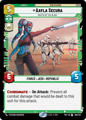 Aayla Secura card image.