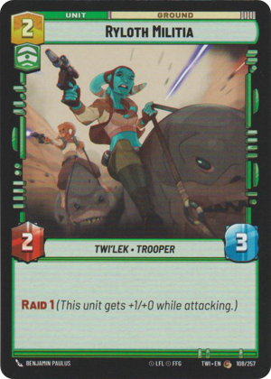 Ryloth Militia card image.