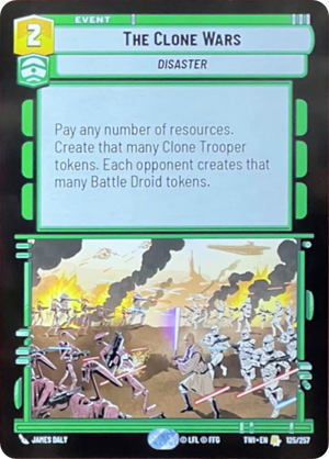 The Clone Wars card image.