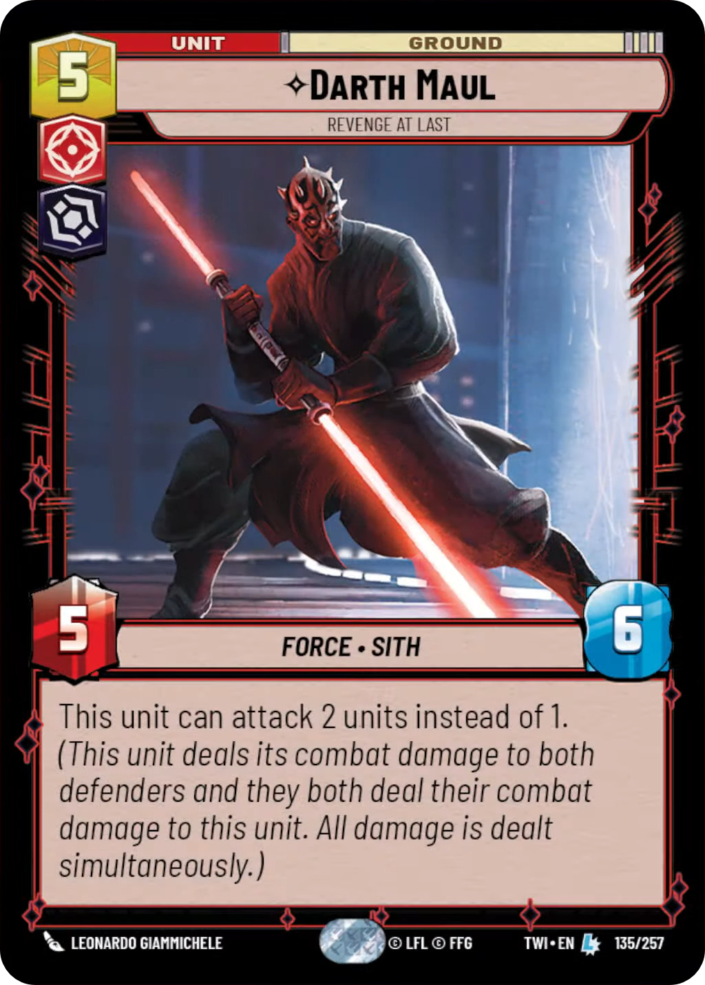 Darth Maul card image.