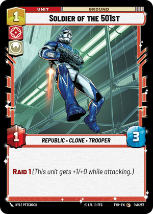 Soldier of the 501st card image.