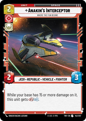 Anakin's Interceptor card image.