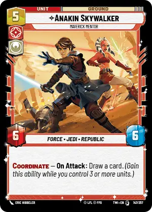 Anakin Skywalker card image.