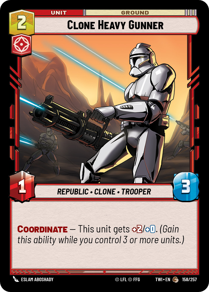 Clone Heavy Gunner card image.