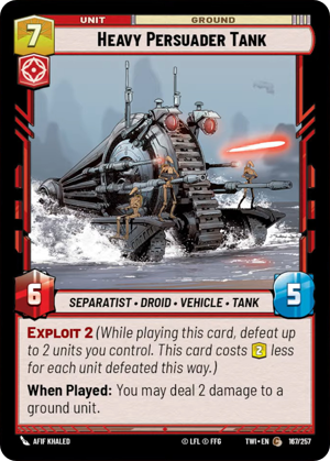 Heavy Persuader Tank card image.