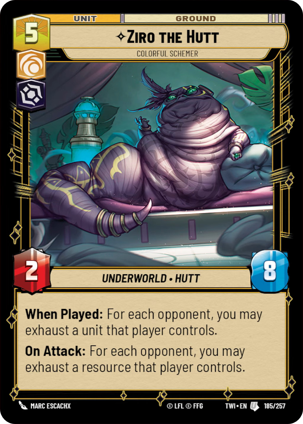 Ziro the Hutt card image.