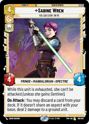 Sabine Wren card image.