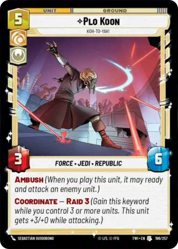 Plo Koon card image.