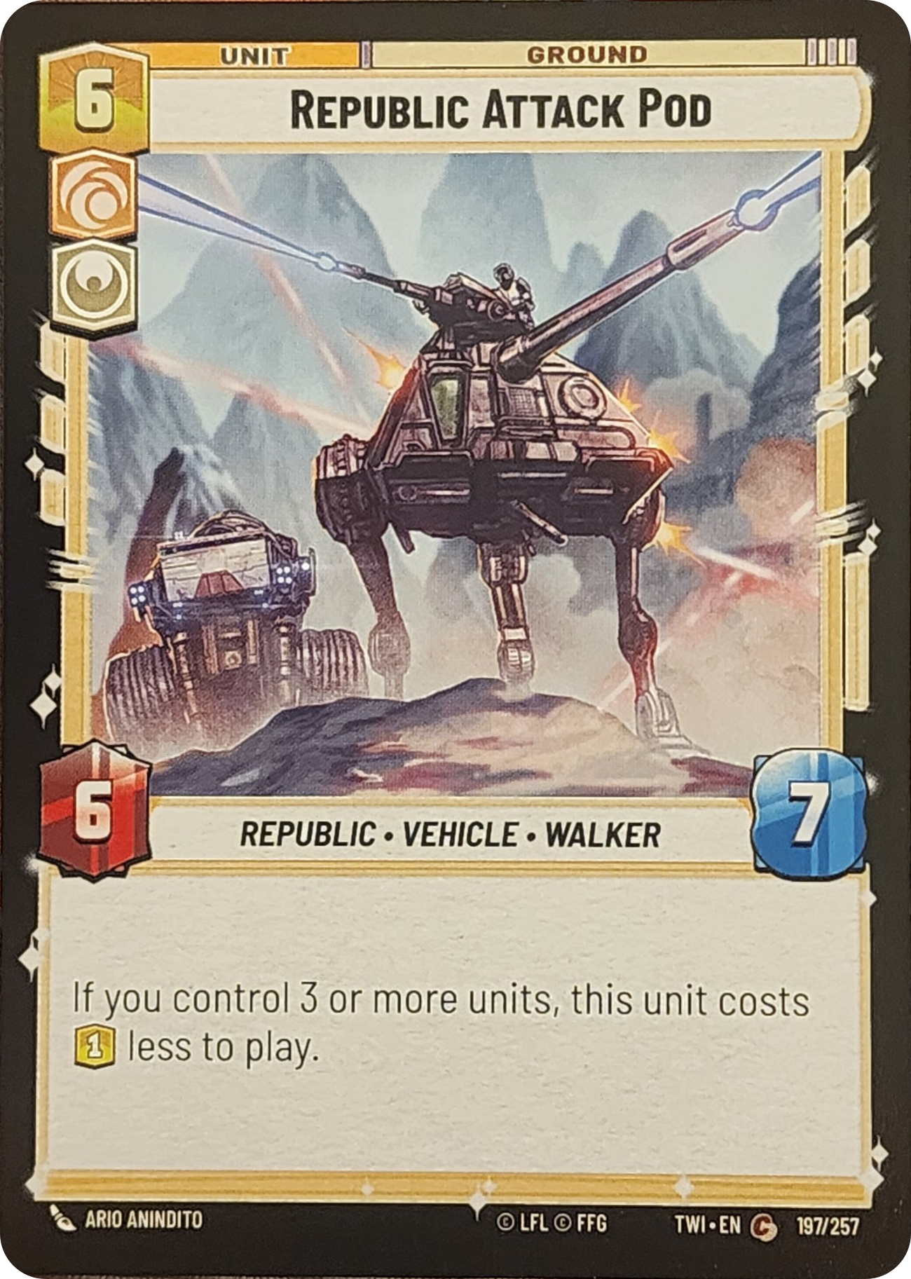 Republic Attack Pod card image.