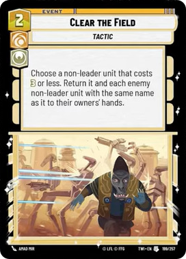 Clear the Field card image.