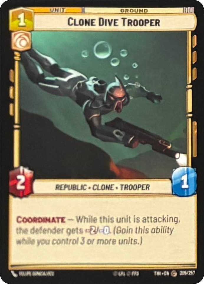 Clone Dive Trooper card image.