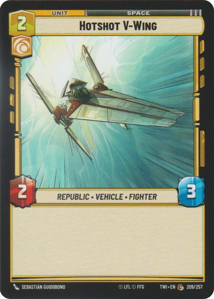 Hotshot V-Wing card image.