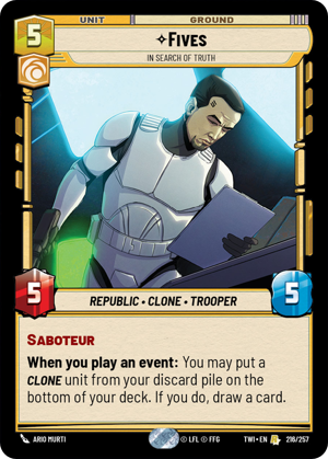 Fives card image.