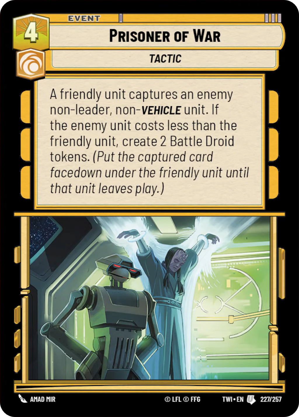 Prisoner of War card image.