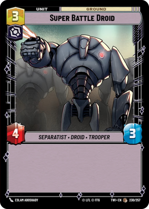 Super Battle Droid card image.