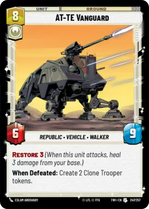 AT-TE Vanguard card image.