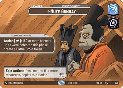 Nute Gunray card image.