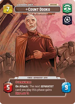 Count Dooku card image.