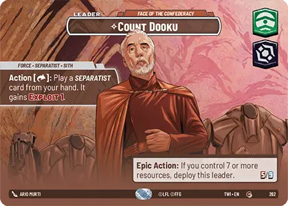 Count Dooku card image.