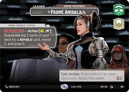 Padmé Amidala card image.