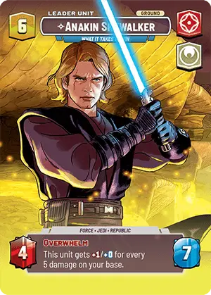 Anakin Skywalker card image.