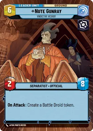 Nute Gunray card image.