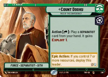 Count Dooku card image.