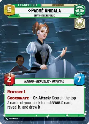 Padmé Amidala card image.