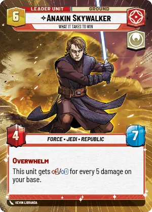 Anakin Skywalker card image.