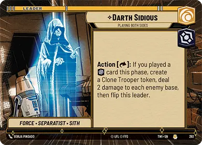 Chancellor Palpatine card image.