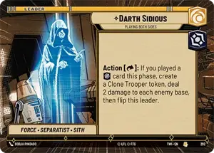 Chancellor Palpatine // Darth Sidious card image.