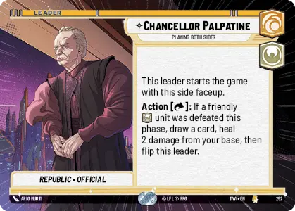 Chancellor Palpatine // Darth Sidious card image.