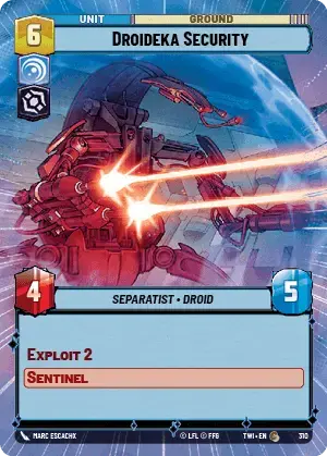 Droideka Security card image.