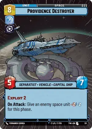 Providence Destroyer card image.