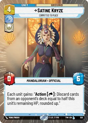 Satine Kryze card image.