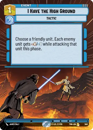 I Have the High Ground card image.