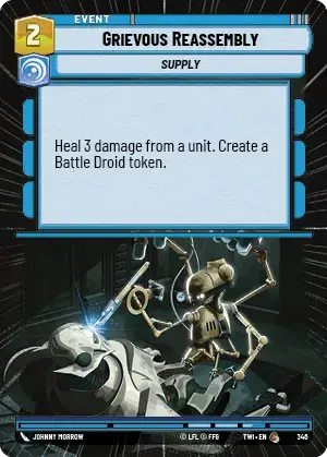 Grievous Reassembly card image.