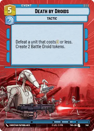 Death by Droids card image.