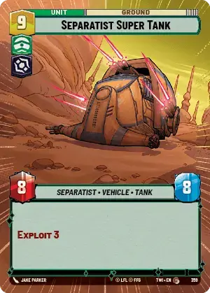 Separatist Super Tank card image.