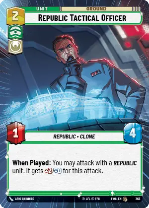 Republic Tactical Officer card image.