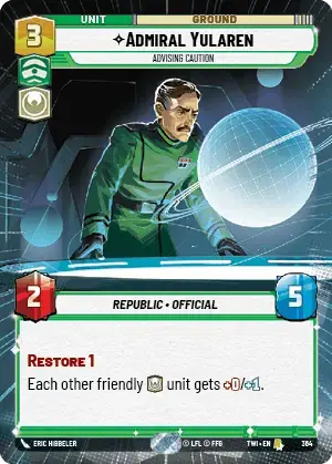 Admiral Yularen card image.