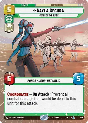 Aayla Secura card image.