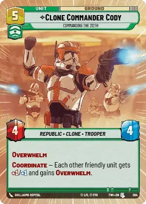 Clone Commander Cody card image.