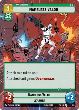 Nameless Valor card image.