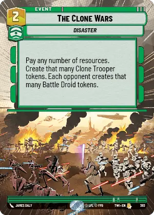 The Clone Wars card image.