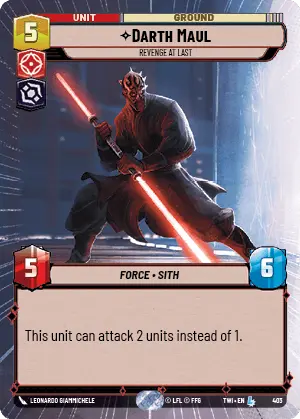 Darth Maul card image.