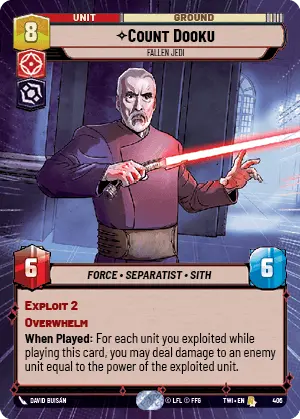 Count Dooku card image.