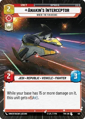 Anakin's Interceptor card image.