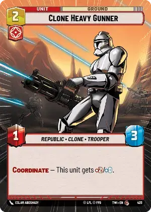 Clone Heavy Gunner card image.